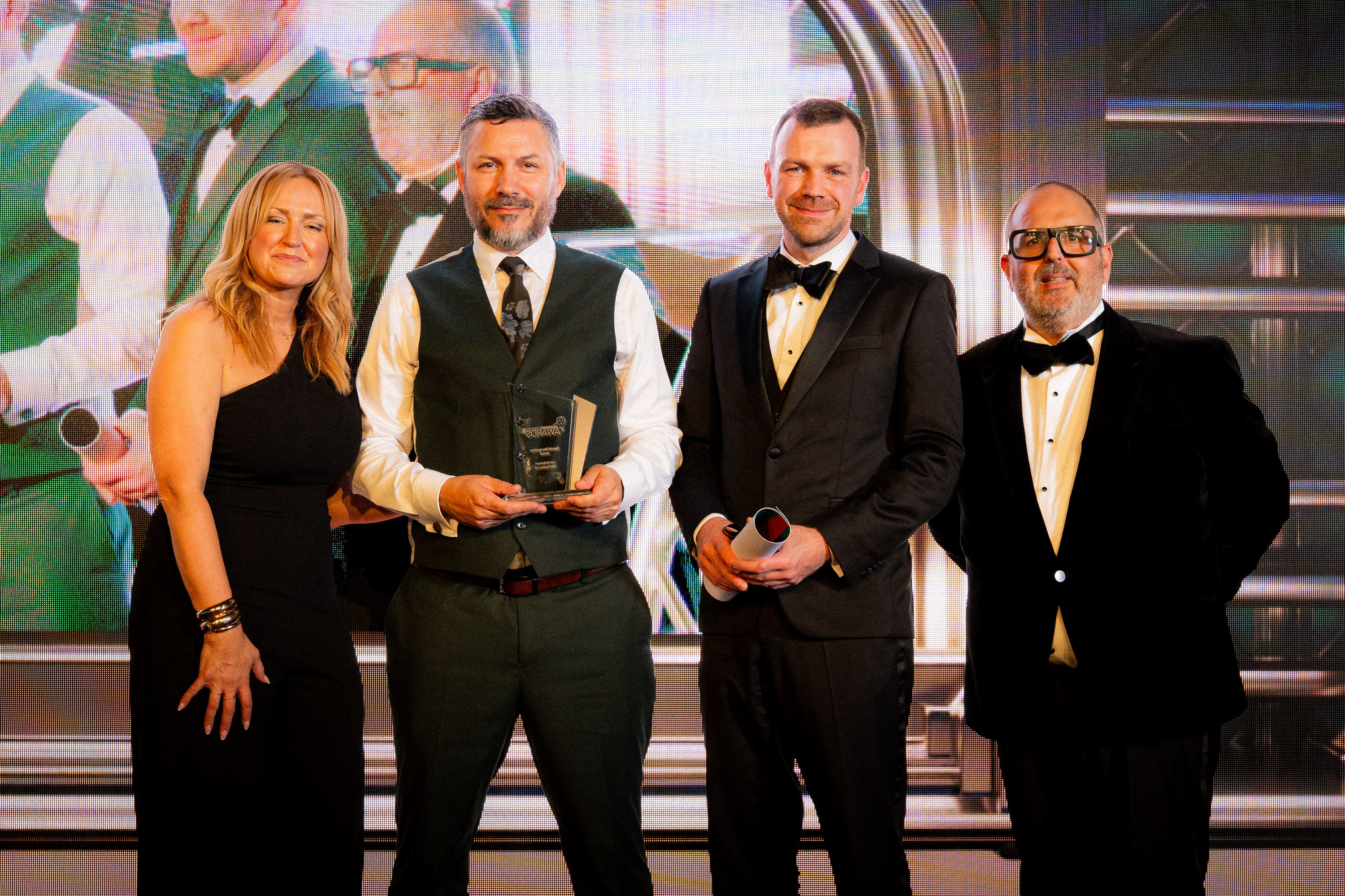 (left to right) Caroline Whitmore, Lee Wakeham, David Wadsworth and Justin Moorhouse